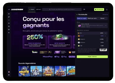 Dépôt en cryptomonnaies dans les casinos