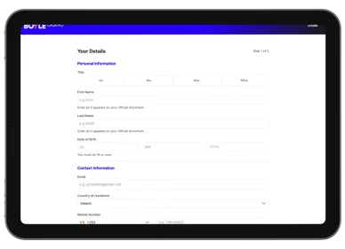 BoyleSports Account Setup