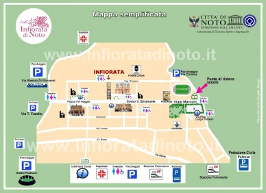 Mappa Infiorata a Noto
