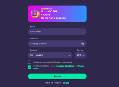 WinSpirit regisztrációs bónusz és kezdő ajánlat