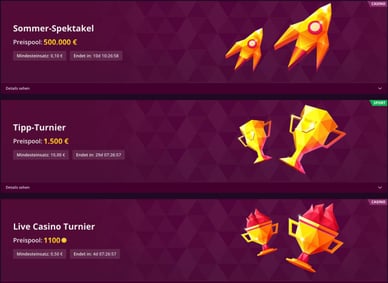 Aktuelle Turniere 