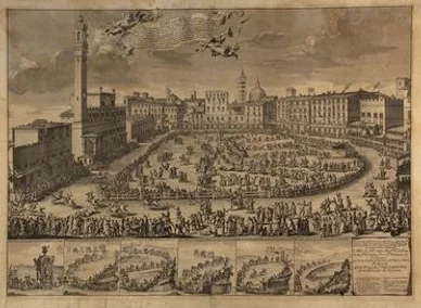 Incisione Palio di Siena