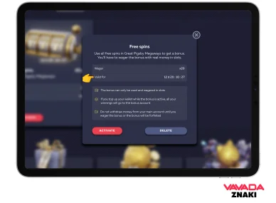 Vavada promo code free spins rules