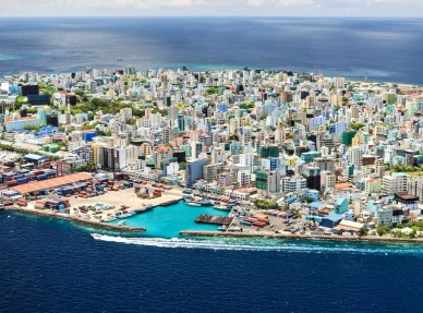 Malé er hovedstaden i Maldivene