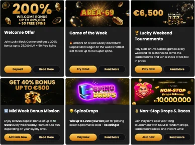 Lucky Block casino bonus