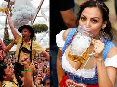 Buntes Münchner Oktoberfest und lebendige Brauchtumskultur