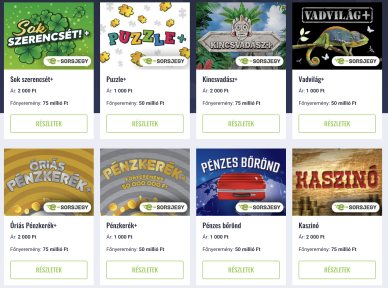 online kaparós sorsjegy