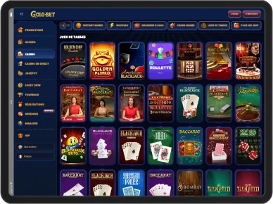 Jeux de table Golobet avec roulette.