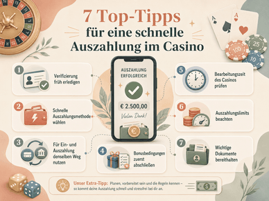 schnelle Auszahlung im Casino