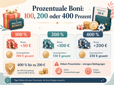 Prozentuale Boni