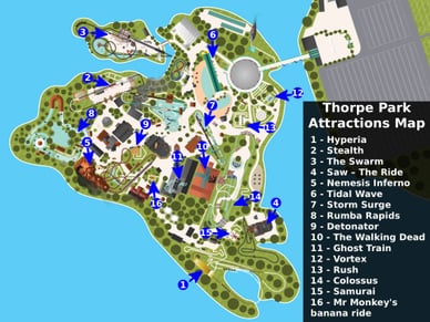 thorpe park map