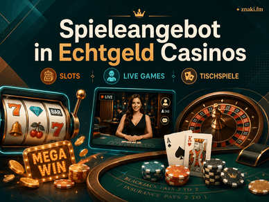 Spieleangebot in Echtgeld Online Casinos