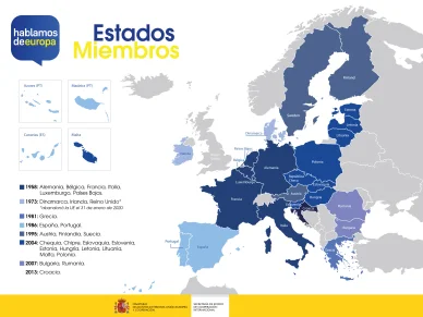 Estados miembros de la UE y sus banderas Estados miembros de la UE y sus banderas