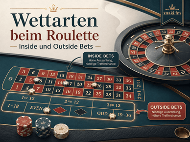 Wettarten beim Roulette