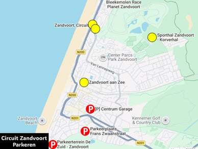 zandvoort circuit run parkeren
