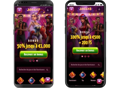Joker8 sur mobile. Version mobile de Joker8.