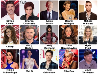 x factor judges