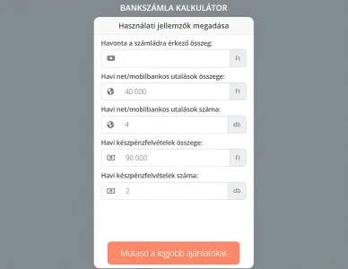 Készpénzfelvételi díjkalkulátor