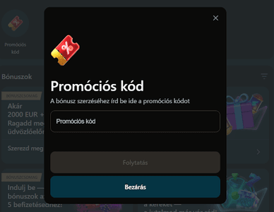 Royalsea casino bónuszkód megadása