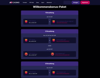 NV Casino Willkommensbonus