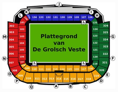 de grolsch veste plattegrond