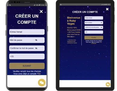 Inscription RubyVegas.