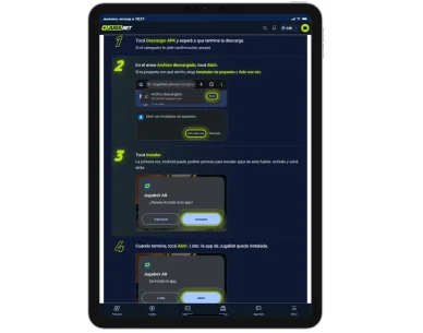 Aplicación JugaBet Instrucciones para descargar la aplicación JugaBet