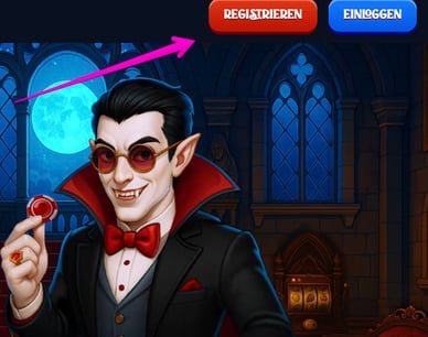 Registrierung in Casino Dracula Casino Registrierung