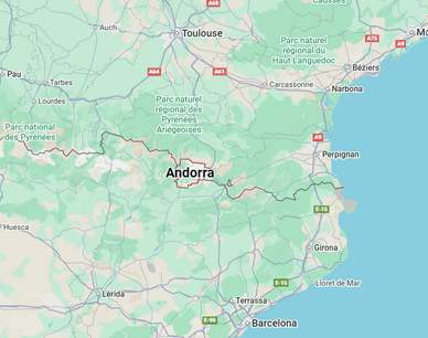 Andorra, mapa