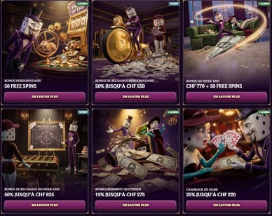 Weitere Boni bei Dice Palace Casino