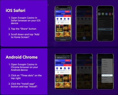casino evo spin app