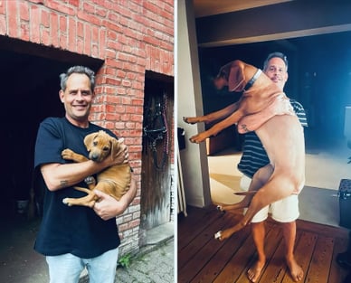 Moritz Bleibtreu und sein Hund