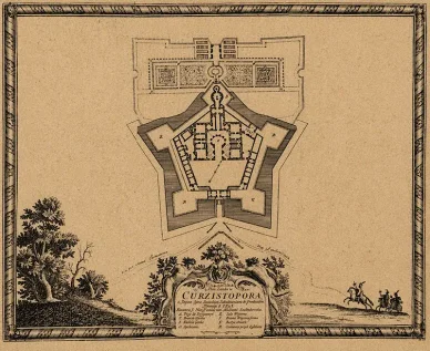 Zamek Krzyżtopór — plan Plan zamku Krzyżtopór