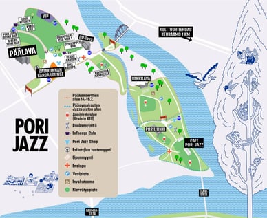 pori jazz kartta