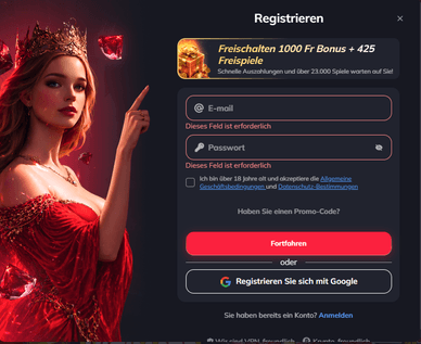 SpinEmpire Registrierung SpinEmpire Casino Registrierung