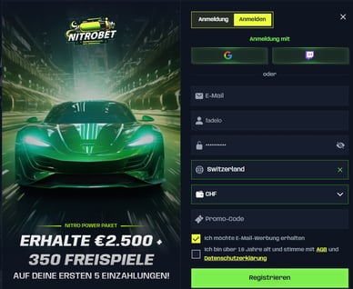 Nitrobet Registrierung Nitrobet Casino Registrierung