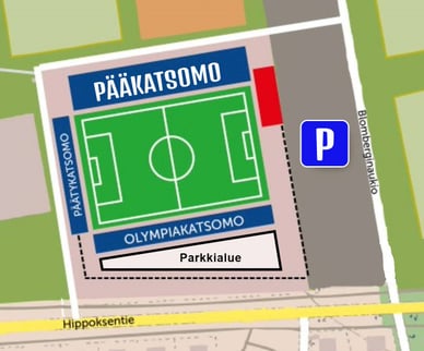 veritas stadion pysäköinti