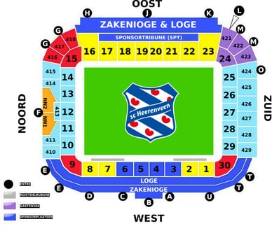 sc heerenveen plattegrond