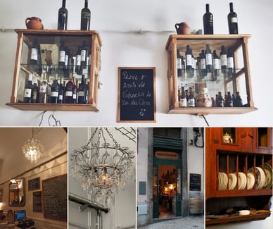 Fachada da Taberna da Rua das Flores, Portugal, centro da cidade