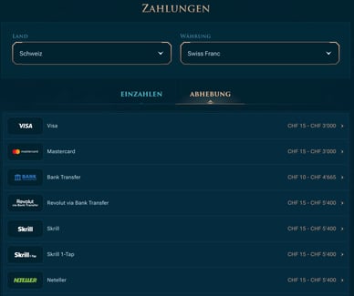 Slotuna Casino Auszahlung Methoden für schnelle Auszahlungen im Casino