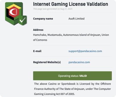 betrouwbaar Anjouan casino