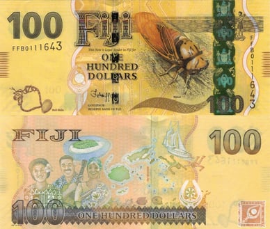 Купюра 100 фиджийских долларов