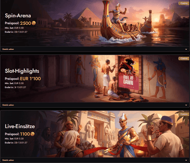 Turniere im Atefia Casino