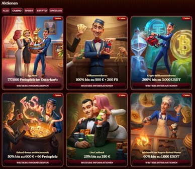 Aktionen im Paysafecard Casinos mit Willkommensbonus