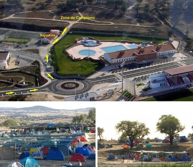 Área de campismo no Festival do Crato: conforto e comodidades