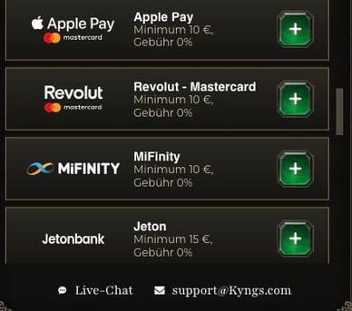 Einzahlungs im Online Casino Einzahlungs Kyngscasino
