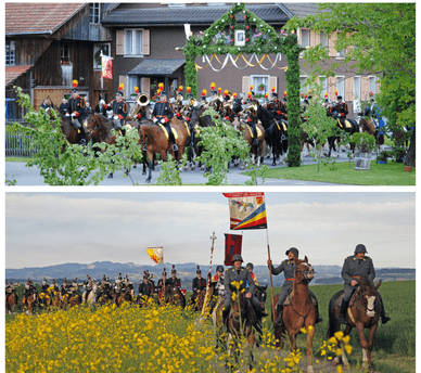 Auffahrt in der Schweiz