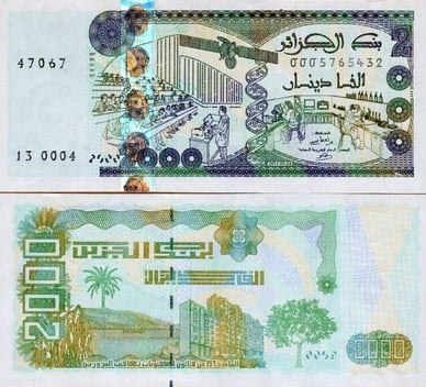 2000 dinari algerini