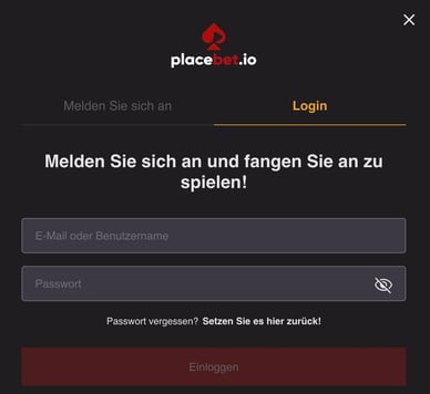 Casino Login Placebet Online Casino Einloggen