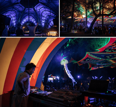 Festival noturno de psytrance ZNA Gathering – pessoas